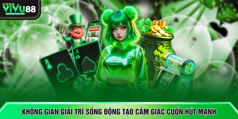 Không gian giải trí sống động tạo cảm giác cuốn hút mạnh